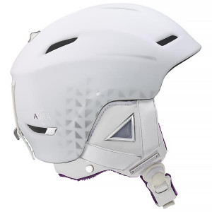 Salomon Aura Custom Air Blanc - Casque Ski Noir - Sgambato-Skishop.fr