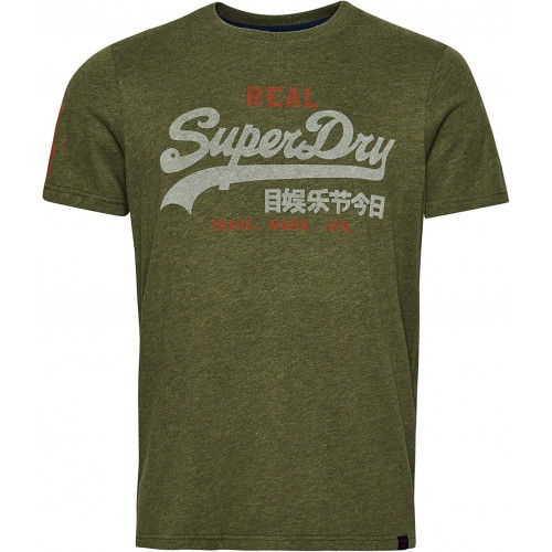 Superdry Vintage Vl Classic Tee Thrift Olive Marl