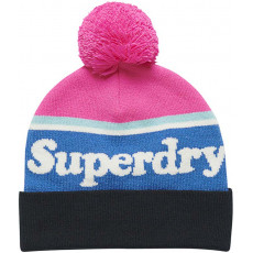 Superdry Vintage Classic Logo Fluro Pink White