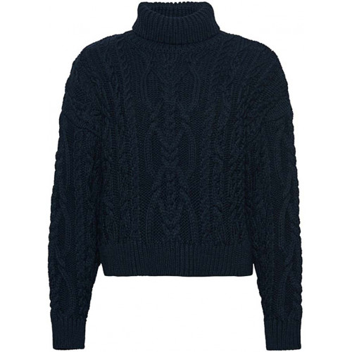 Superdry Vintage High Neck Cable Eclipse Navy