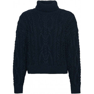 Superdry Vintage High Neck Cable Eclipse Navy