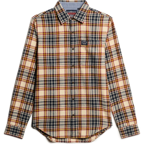 Visuel produit&nbsp;:&nbsp;Superdry Chemise Lumberjack Portland Check White Cotton Homme