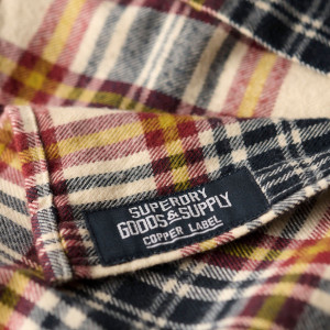 Visuel produit miniature&nbsp;:&nbsp;Superdry Chemise Lumberjack Portland Check White Cotton Homme